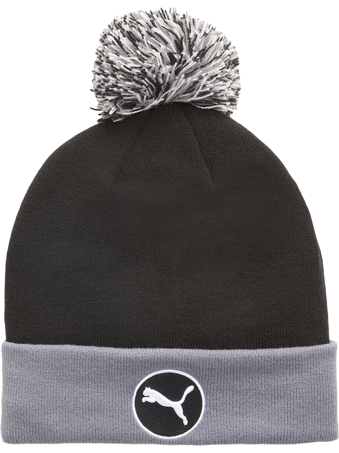 Puma Gorro WRMLBL Pom desmontable, negro/gris