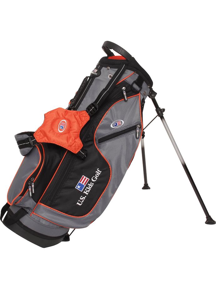 U.S. Kids Kids Stand Bag Ultralite Boys, grey/black/orange