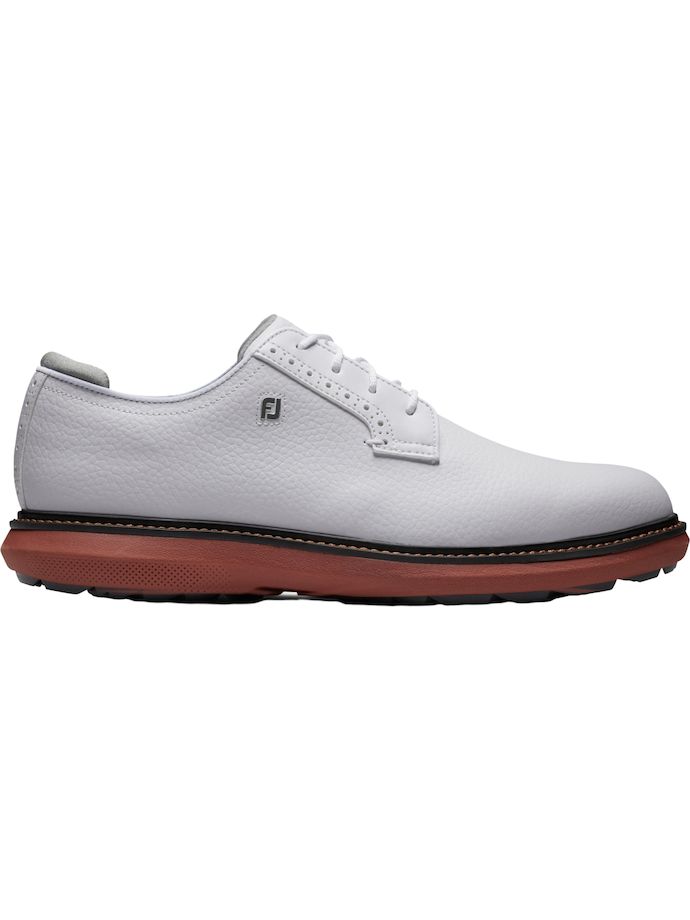 FootJoy Golfskor Traditions Blucher, vit/brun