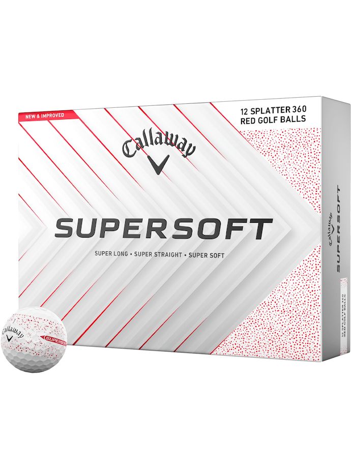 Callaway Golf balls Supersoft Splatter 360 12-pack , red