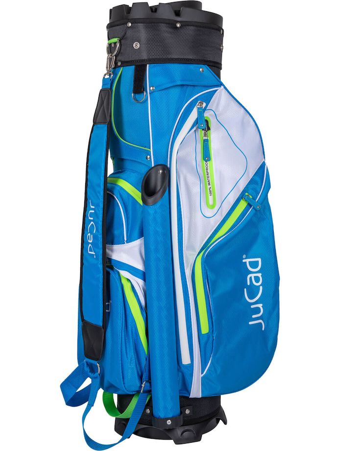 JuCad Cartbag Aquata, blauw/wit