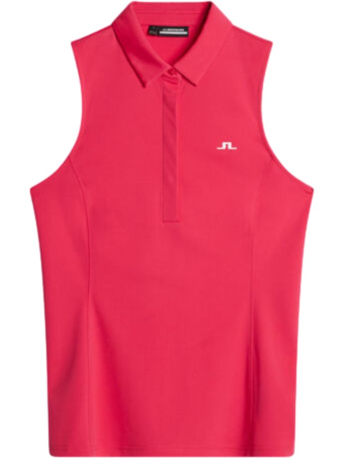 J. LINDEBERG Polo Dena, sin mangas, rosa