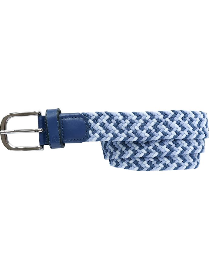 Alberto Belt Multicolor Braided, blue/light blue/white