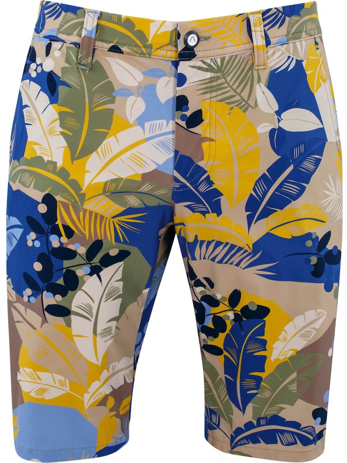 Alberto Shorts Earnie Jungle Jersey, blau/gelb