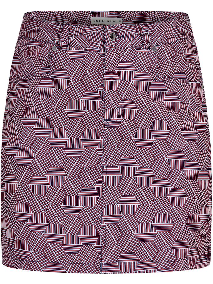 Röhnisch Skort Chie Comfort, white/red/blue