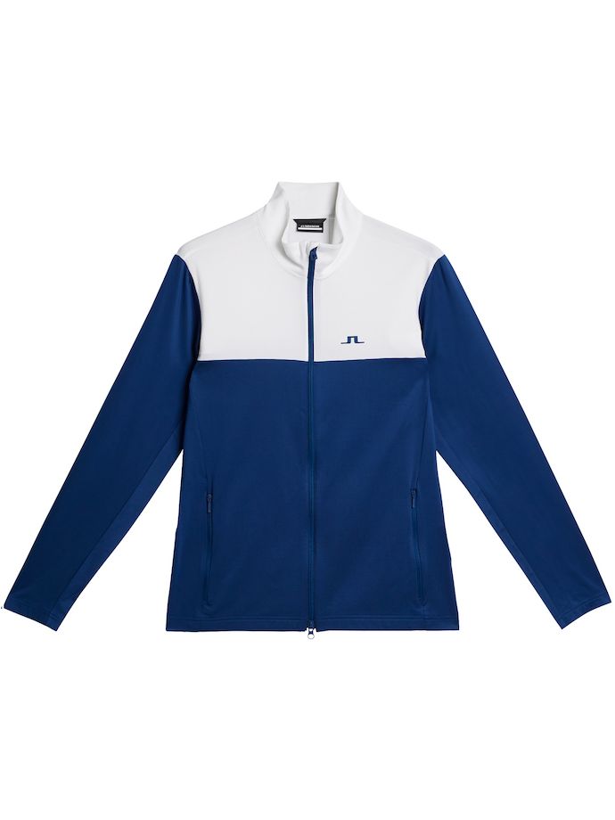 J. LINDEBERG Layer Banks Full-Zip, blau