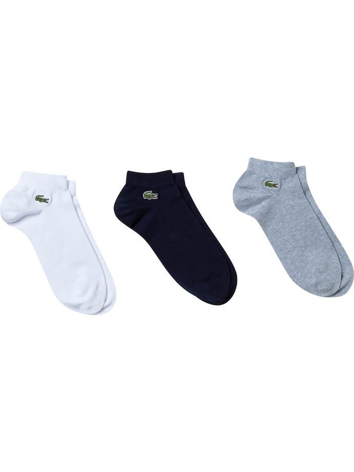 LACOSTE Socken - 3er-Pack, marin/grå/vit