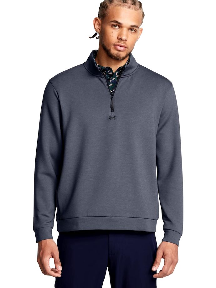 Under Armour Trui Drive 1/4 Ritssluiting, antraciet