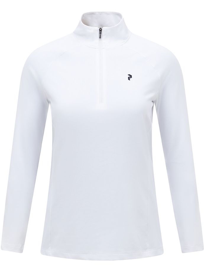 Peak Performance Strato base mezza zip, bianco