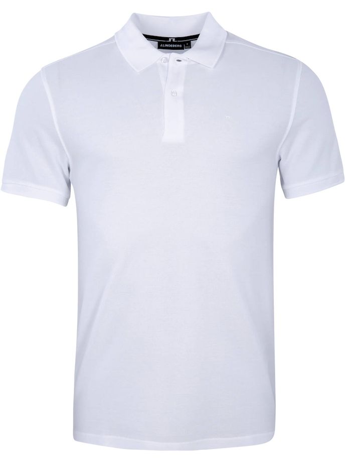 J. LINDEBERG Polo Troy ST Pique, white