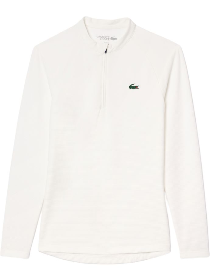 LACOSTE Layer Performance 1/4 Zip, white