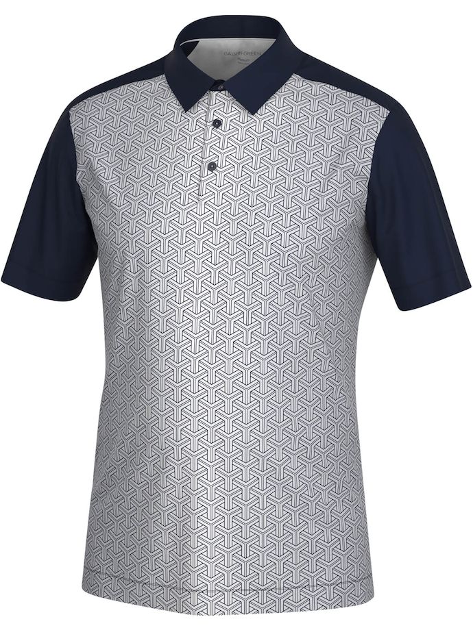 Galvin Green Polo Mile, navy/grau