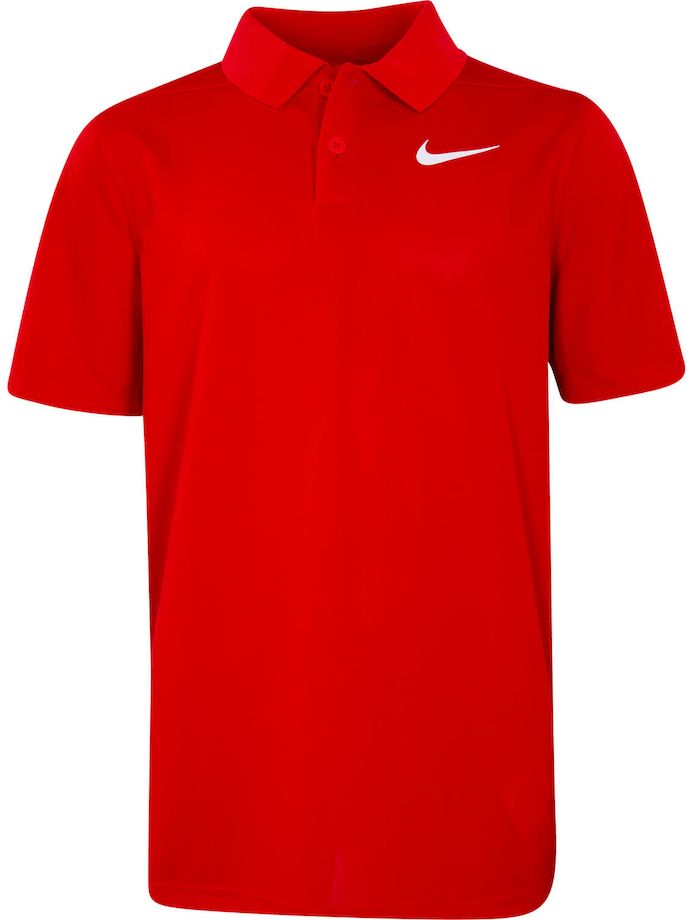 Nike Golf Polo Dri Fit Victory, czerwony