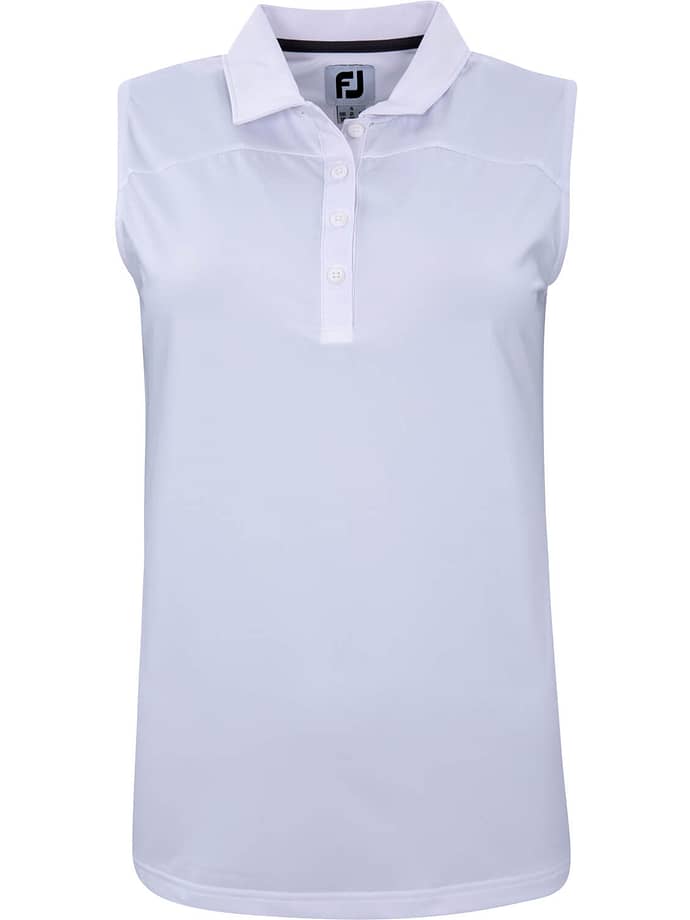 FootJoy Polo without arm Mesh Back, white