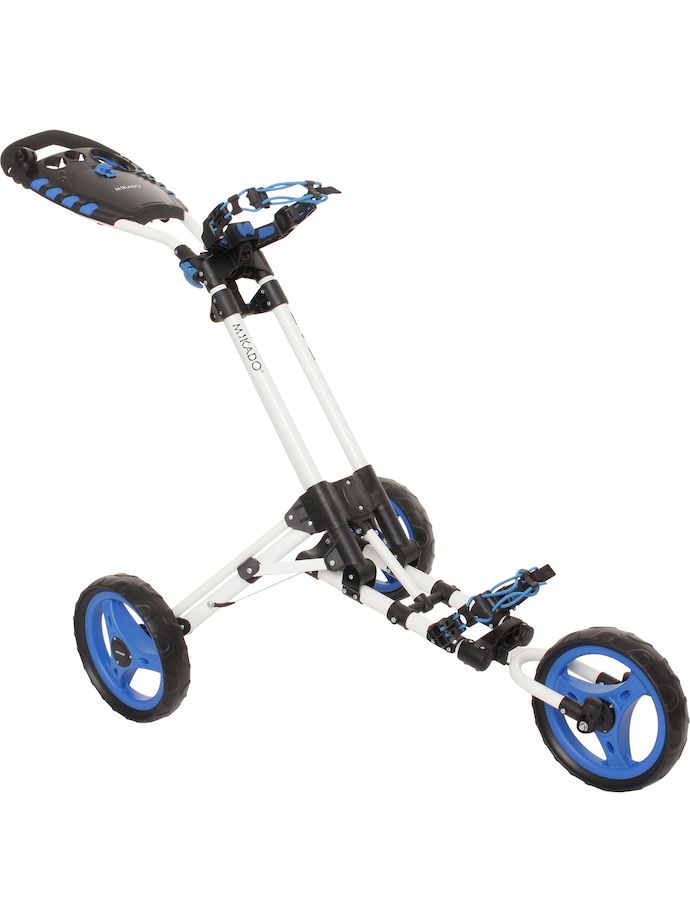 Mikado Golftrolley Fastfold EAZ, wit/blauw