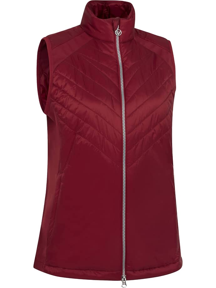 Callaway Weste Chev Primaloft, bordeaux