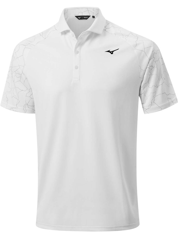 Mizuno Polo Fragma Drop, bianco