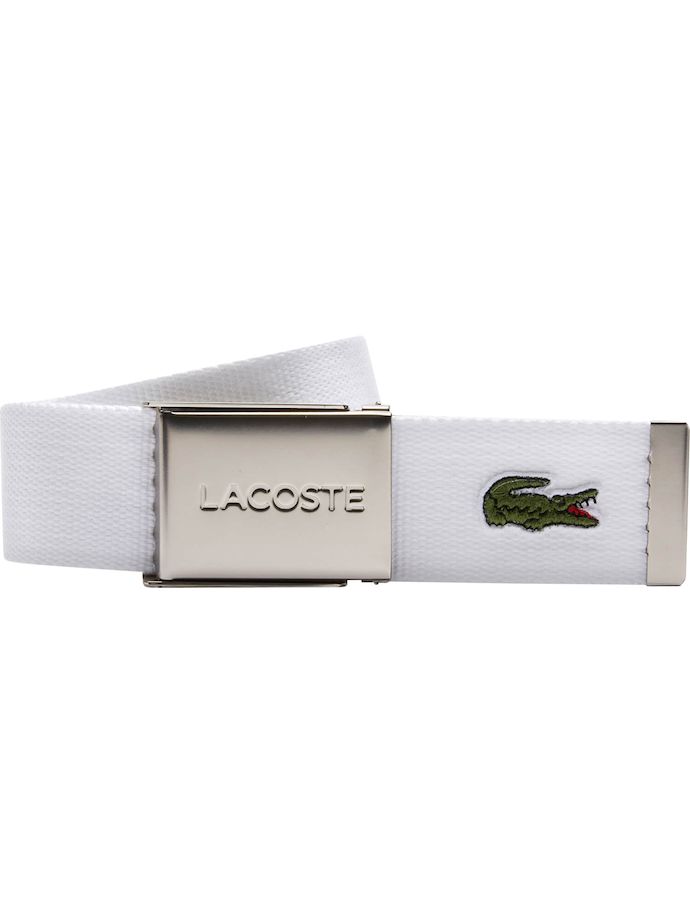 LACOSTE Ceinture Made in France, blanc