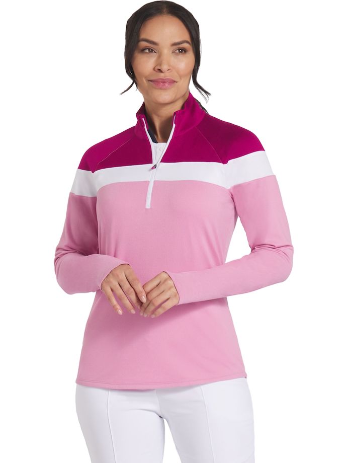 Puma Layer Lightweight 1/4-Zip, wine red/pink