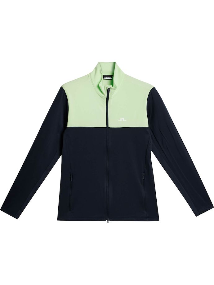 J. LINDEBERG Layer Banks Full-Zip, navy