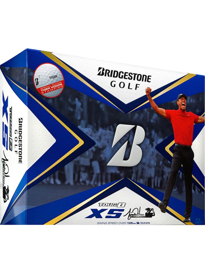 Bridgestone Tour B XS Tiger Edition golfbolde, hvid