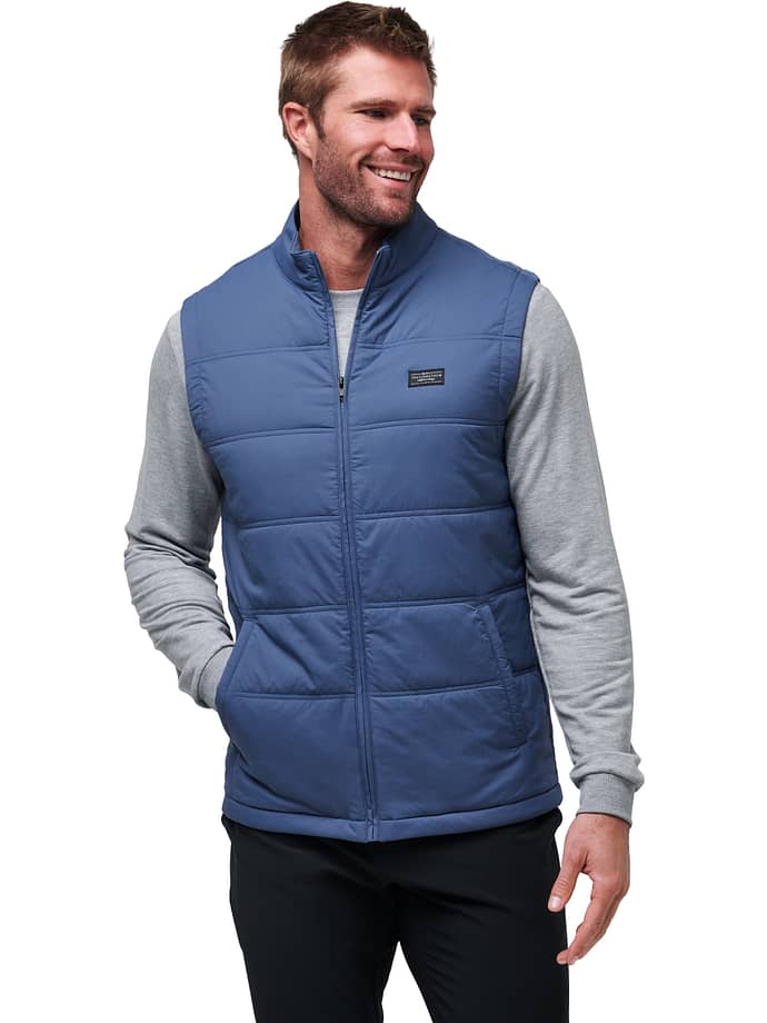 TRAVISMATHEW Vest Palisades Puffer, navy