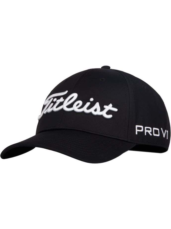 Titleist Cap Tour Rendimiento, negro/blanco