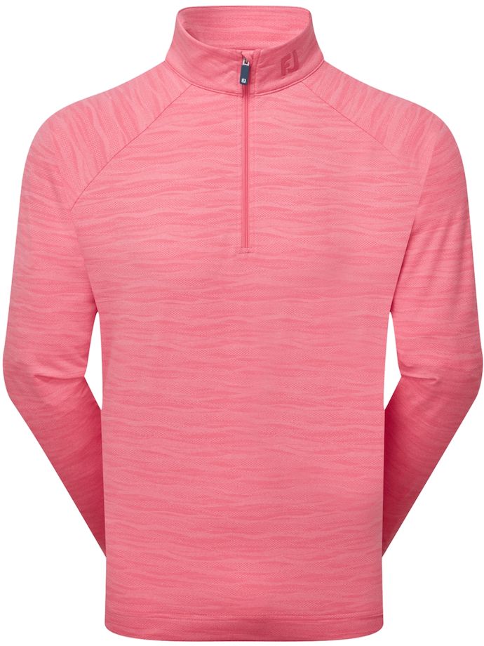 FootJoy Layer Wave Jacquard Chill-Out 1/4-Zip, roze