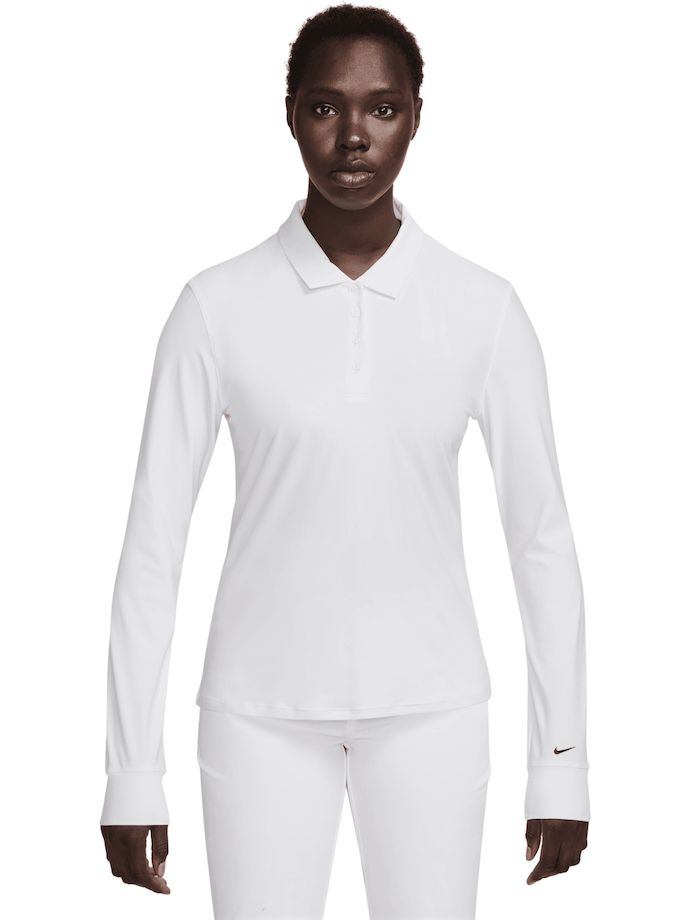 Nike Golf Polo LS Dri-Fit Victory, white