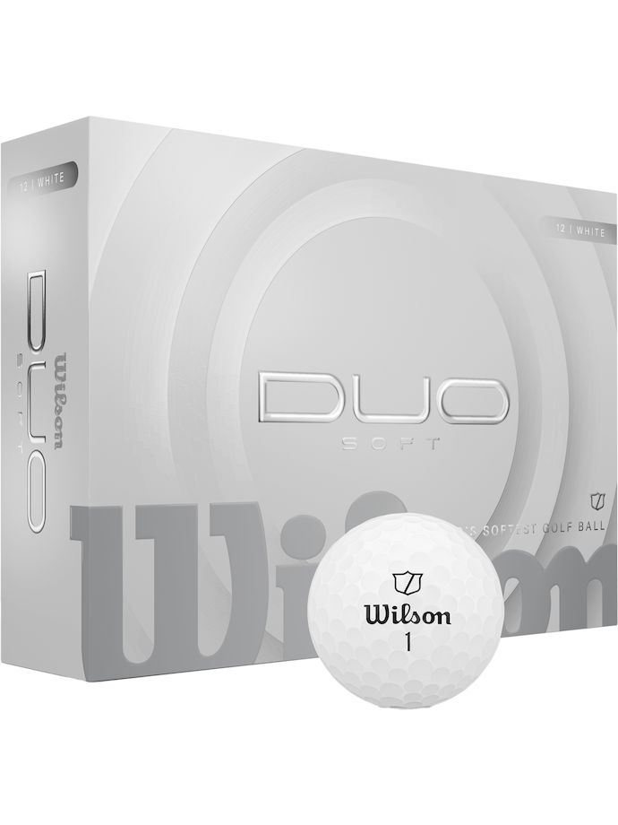 Wilson DUO Soft golf balls, white