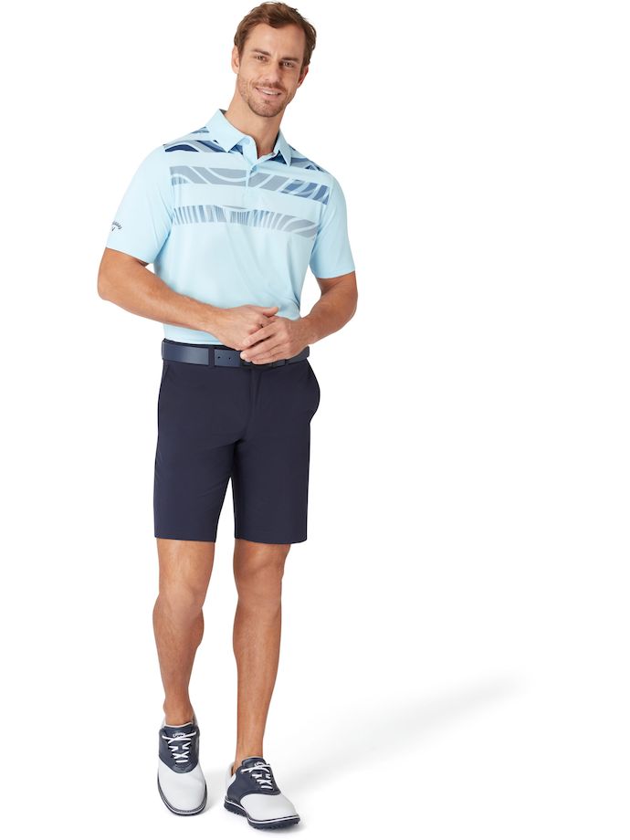 Callaway Trippy Block Polo, light blue