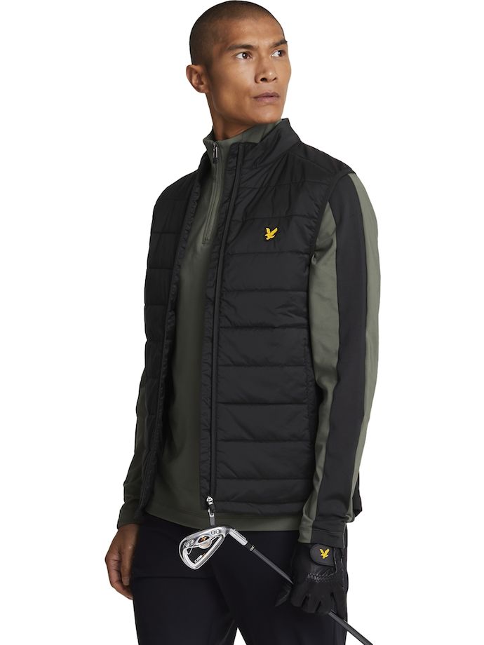 Lyle Scott Hybridweste Wadded Gilet, schwarz