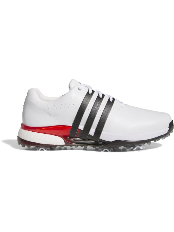 adidas Zapatos de golf Tour360 24, blanco/negro/rojo