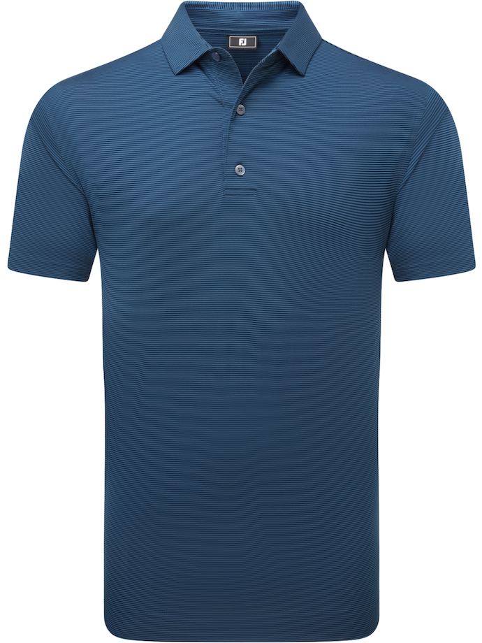 FootJoy Polo Micro Comedero Rayas Lisle, azul marino