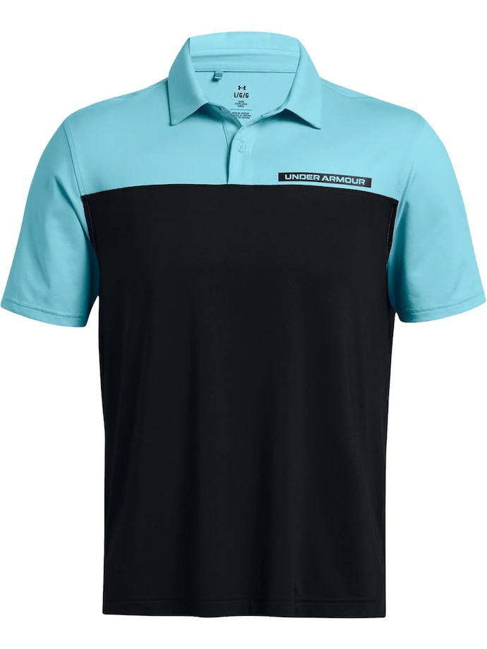 Under Armour Polo T2G Color Block, negro/azul