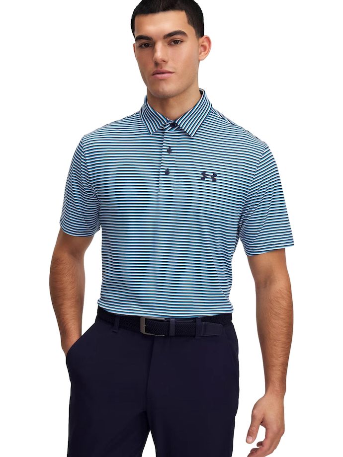 Under Armour Polo Playoff 3.0 Stripe, azul/azul marino