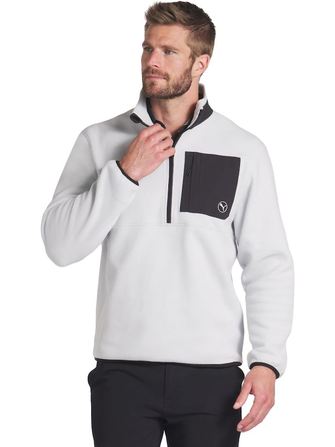 Puma Pullover Fleece 1/4 Zip, grey/black