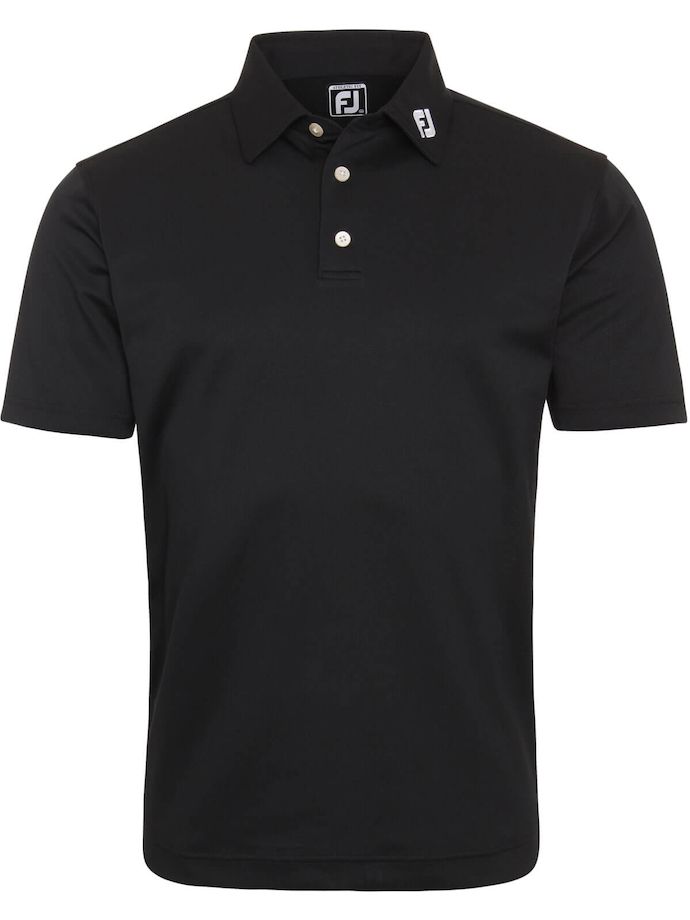 FootJoy Polo Stretch Pique, nero