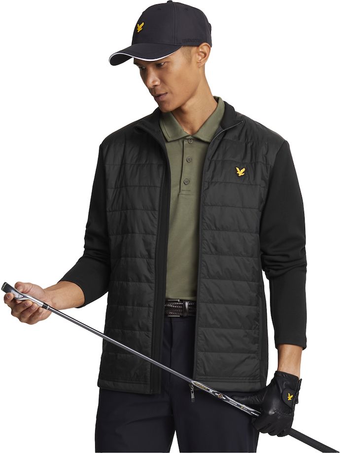 Lyle Scott Hybridjacket Baffle Quilted, black