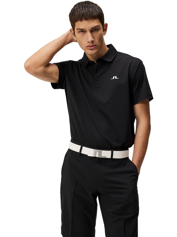 J. LINDEBERG Polo Duff Regular, negro