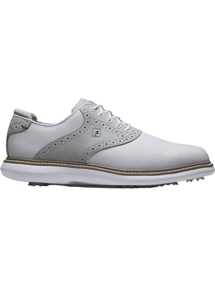 FootJoy Scarpe da golf Tradizioni, bianco/grigio