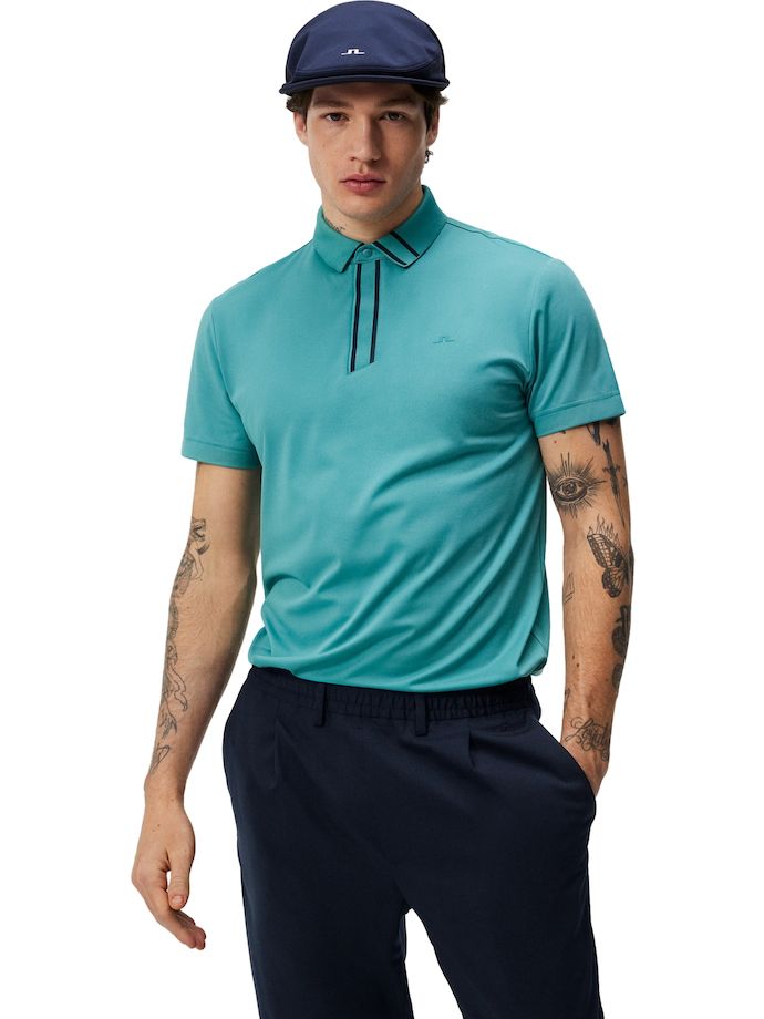 J. LINDEBERG Polo Viktor, green