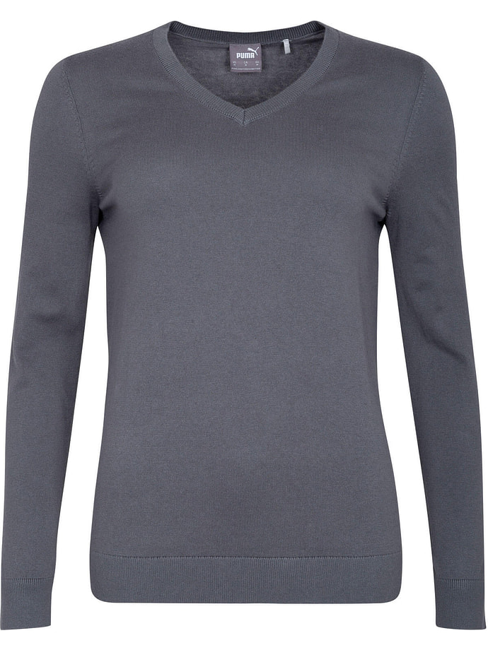 Puma Pullover Team V-Neck, grau