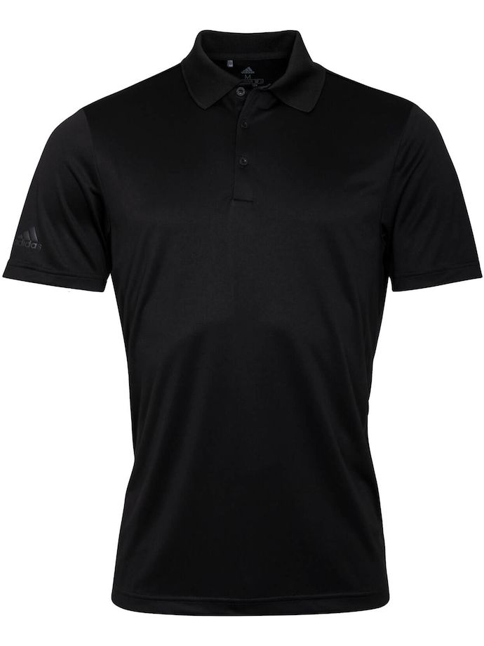 adidas Performance polo shirt, short sleeve, black