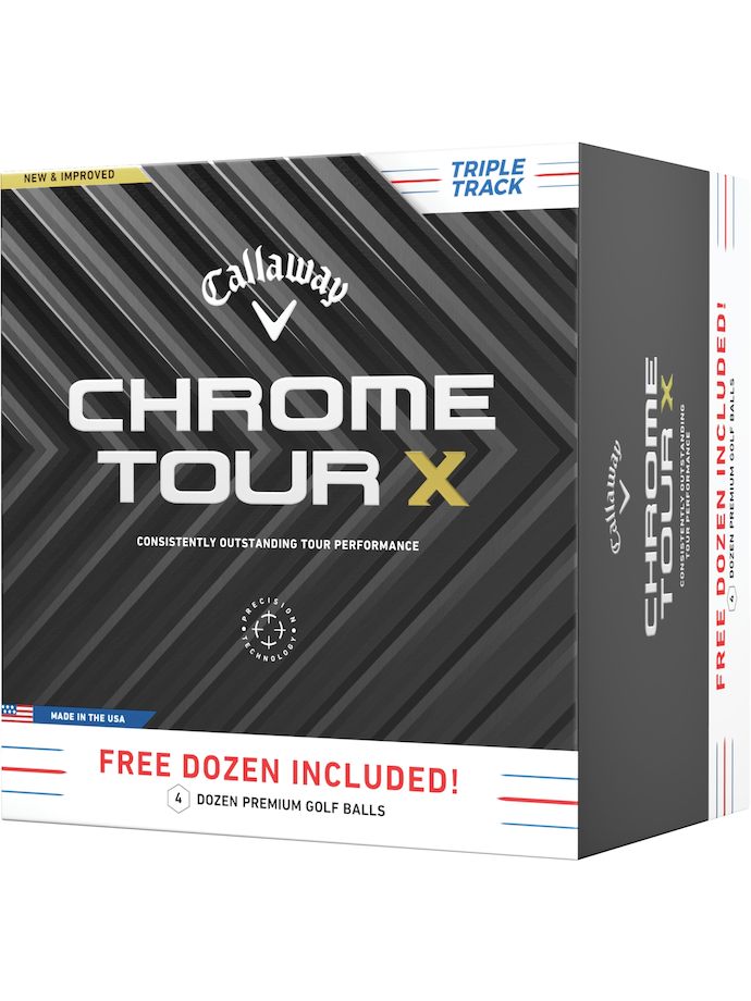 Callaway Balles de golf Chrome Tour Triple Track 48-Pack, blanc