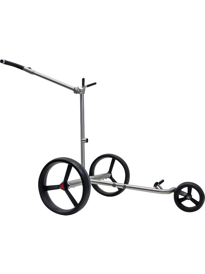 PG Power Golf Elektrische trolley Zorro plat staal, zilver