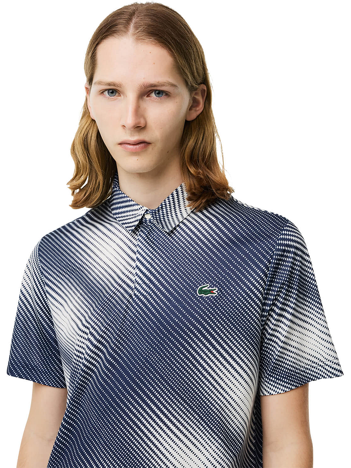 LACOSTE Polo , navy/white