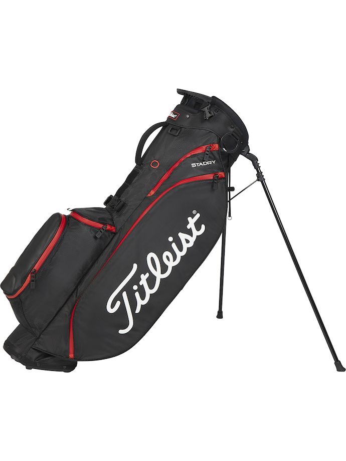 Titleist Standbag Jugadores 4 StaDry, negro/rojo