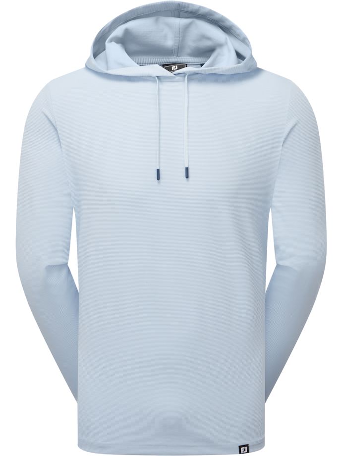 FootJoy Ottoman Jacquard Hoodie, light blue