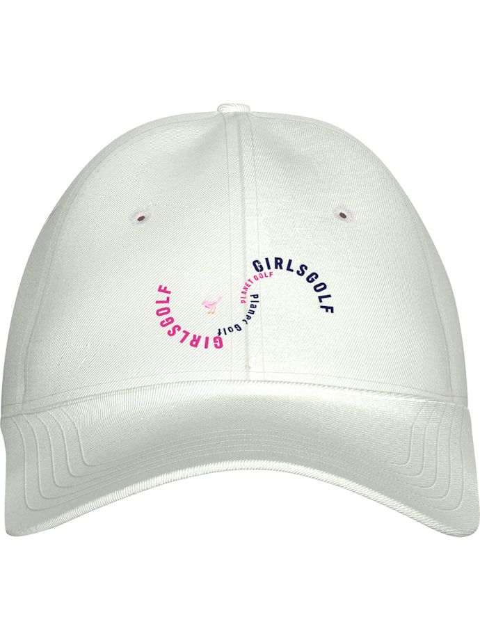 girls golf Cap Infinity, blanc